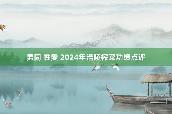 男同 性愛 2024年涪陵榨菜功绩点评