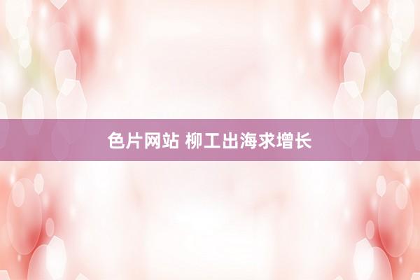 色片网站 柳工出海求增长